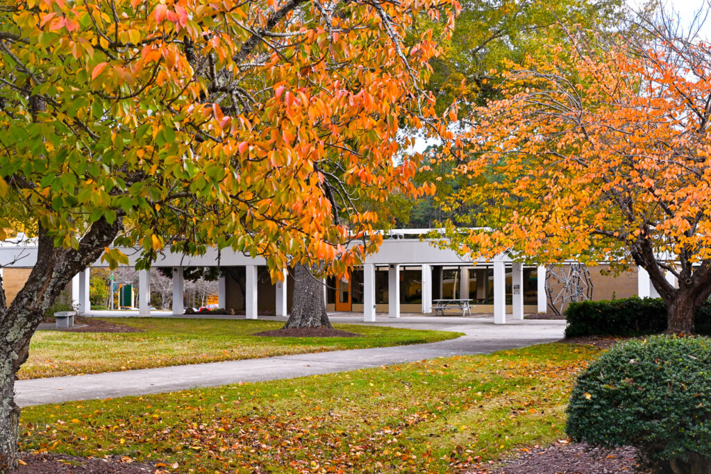 Fall photo of the Person County Campus.